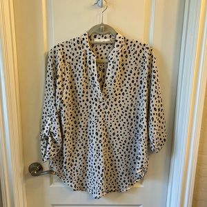 Lush Leopard Animal Print Blouse Size Medium